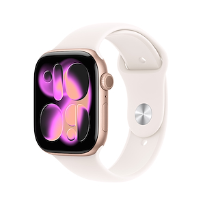 Apple Watch Series 11 46mm M/L GPS Alluminio Oro Rosa Band Rosa Fard